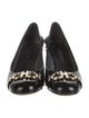 Salvatore Ferragamo Gancini Logo Patent Leather Pumps