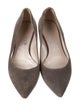 Salvatore Ferragamo Vara Bow Accent Suede Flats