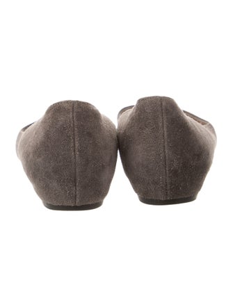 Salvatore Ferragamo Vara Bow Accent Suede Flats