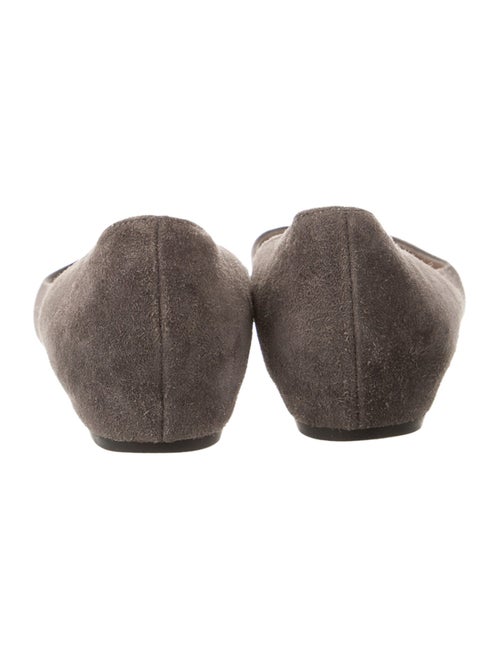 Salvatore Ferragamo Vara Bow Accent Suede Flats