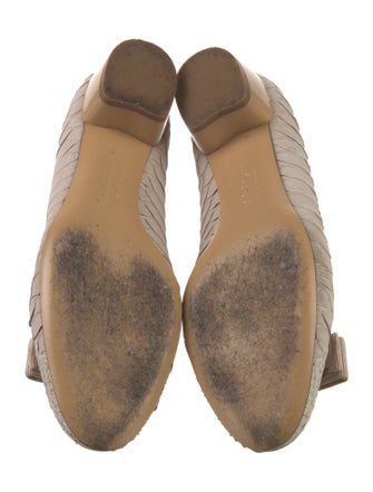 Salvatore Ferragamo Snakeskin Animal Print Flats