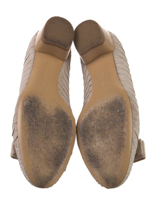 Salvatore Ferragamo Snakeskin Animal Print Flats