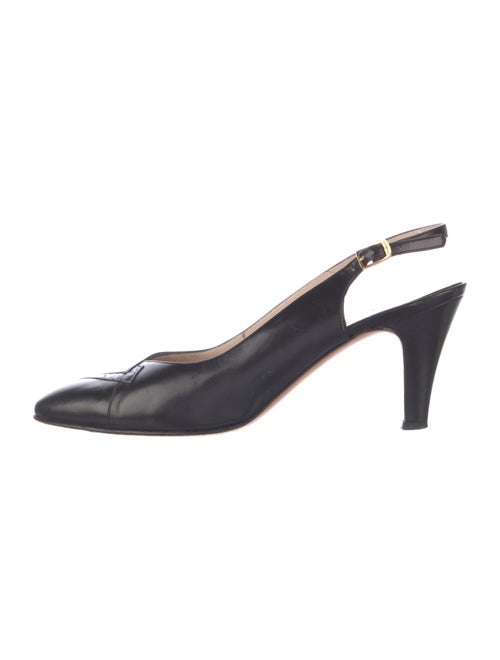 Salvatore Ferragamo Leather Slingback Pumps