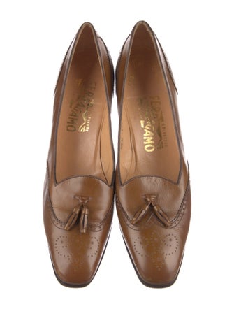 Salvatore Ferragamo for Saks Fifth Avenue Leather Pumps