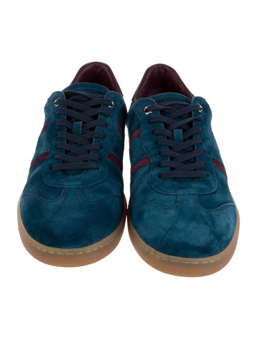 Salvatore Ferragamo Suede Striped Sneakers