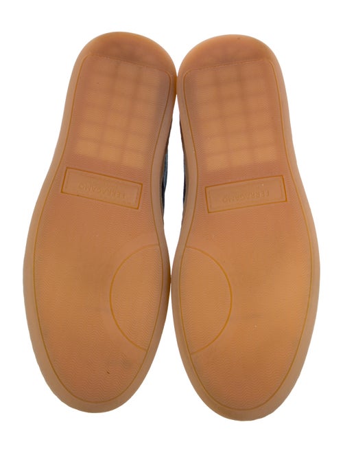 Salvatore Ferragamo Suede Striped Sneakers