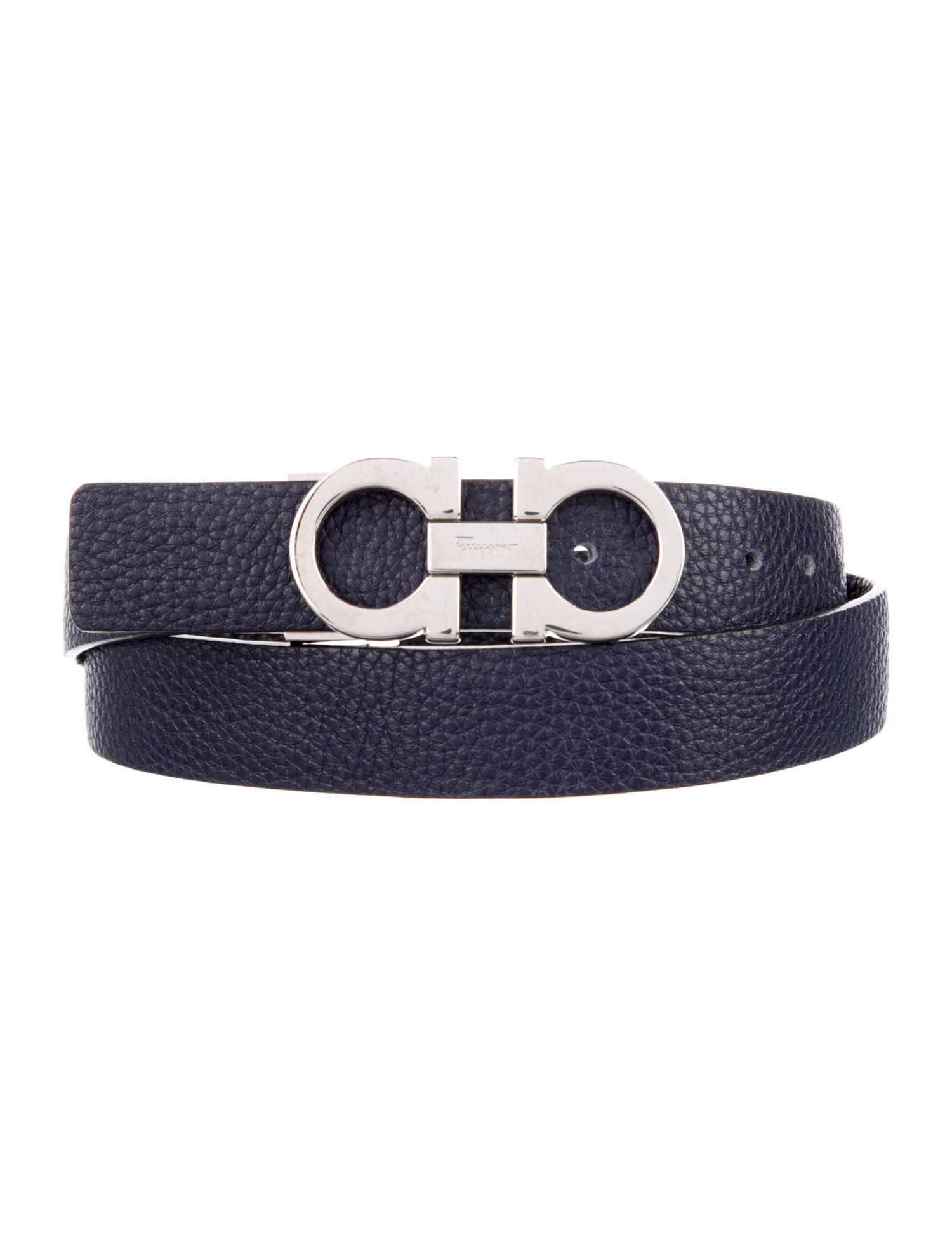 Salvatore Ferragamo Skinny Leather Belt