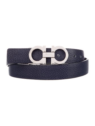 Salvatore Ferragamo Skinny Leather Belt