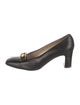 Salvatore Ferragamo Leather Bow Accents Pumps