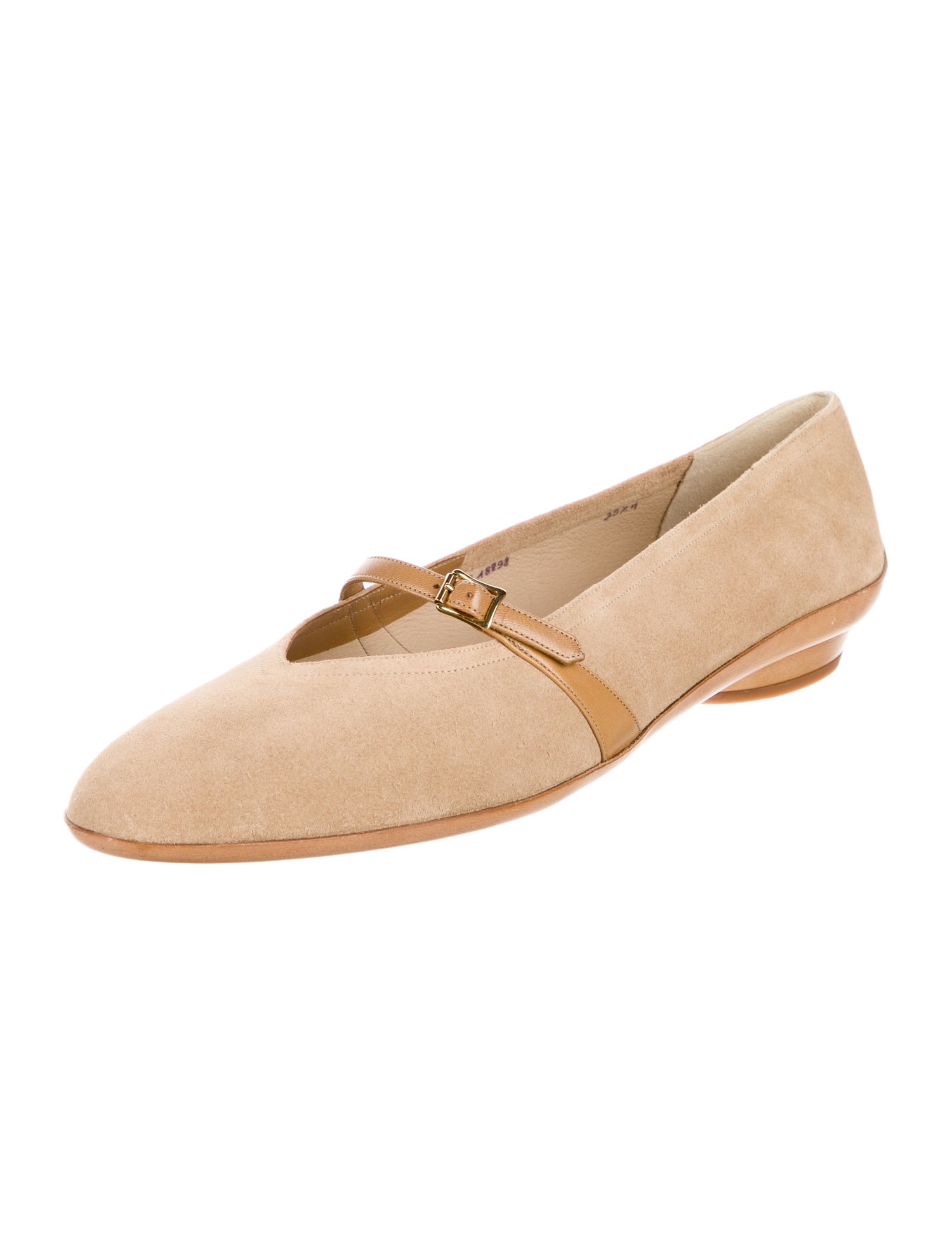 Salvatore Ferragamo Suede Mary Jane Flats