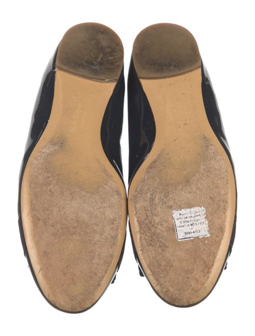 Salvatore Ferragamo Vara Bow Accent Patent Leather Ballet Flats