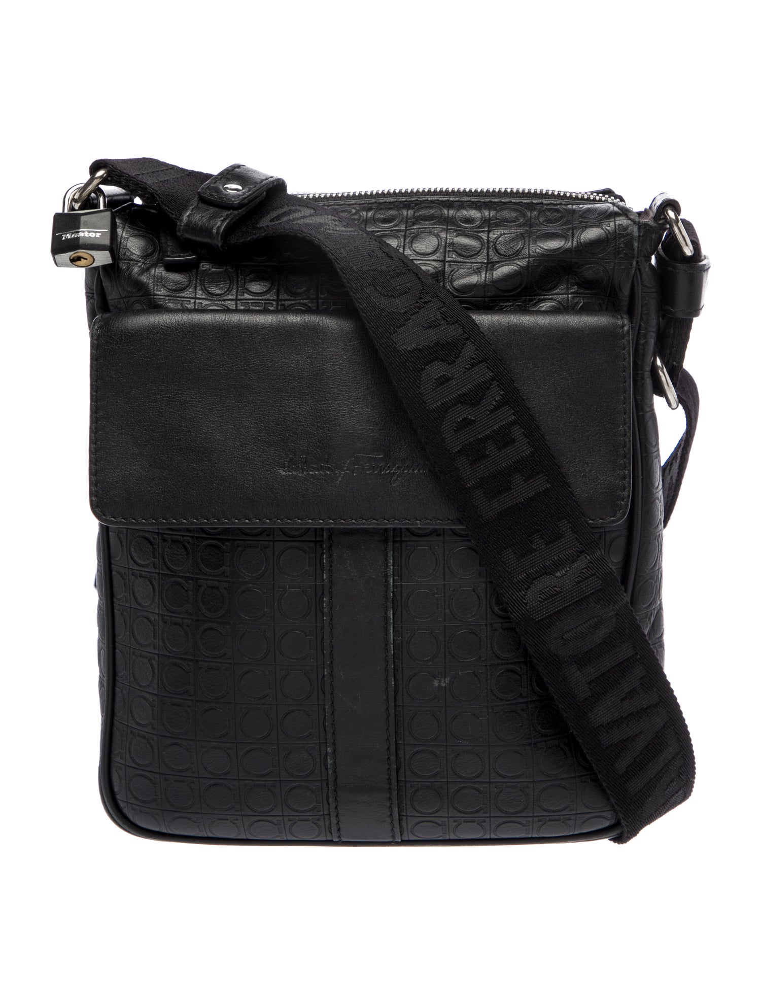 Salvatore Ferragamo Leather Messenger Bag