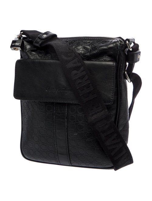 Salvatore Ferragamo Leather Messenger Bag