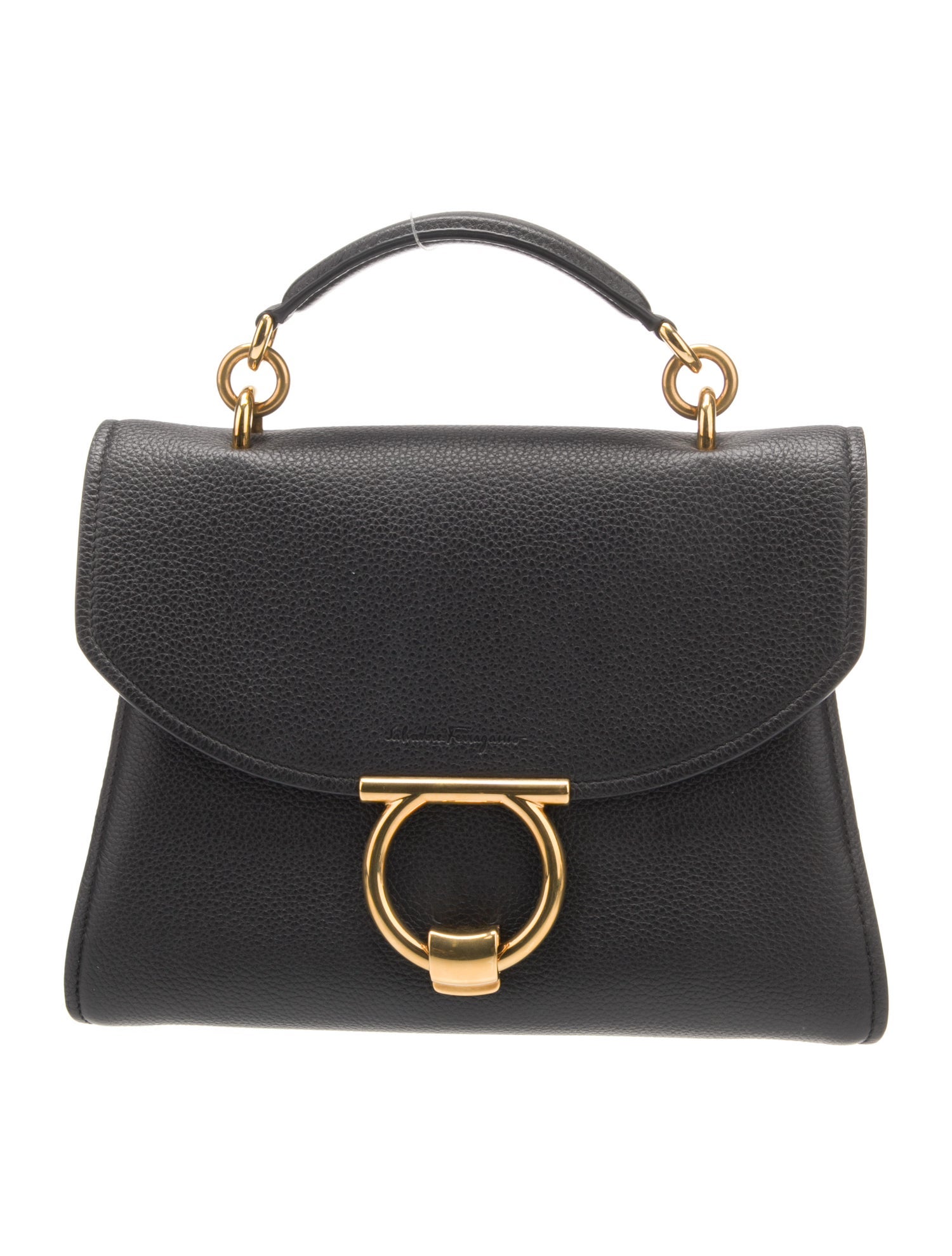 Salvatore Ferragamo Leather Top Handle Bag