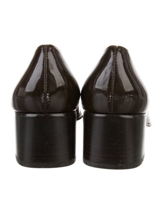 Salvatore Ferragamo Patent Leather Bow Accents Pumps