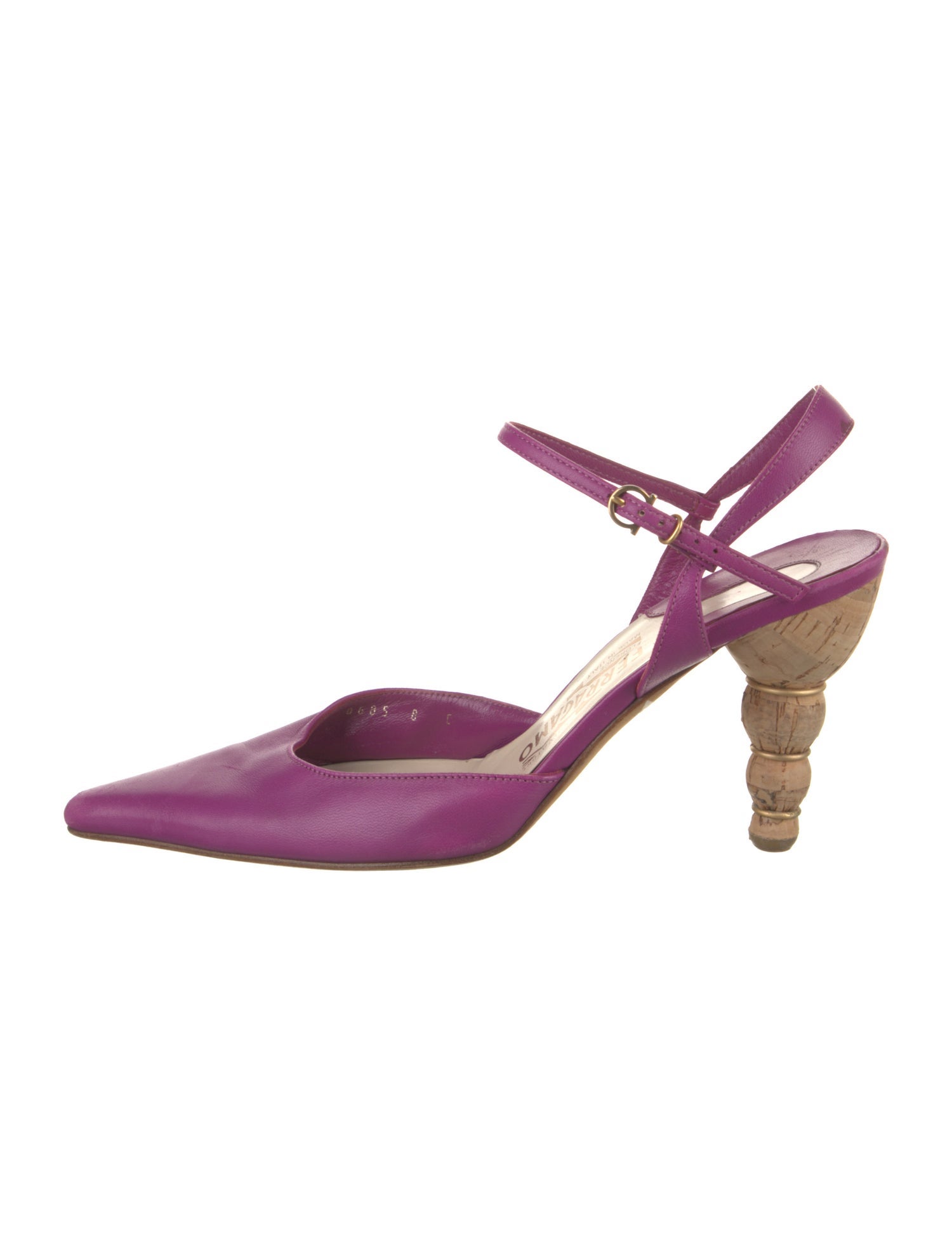 Salvatore Ferragamo Leather Slingback Pumps