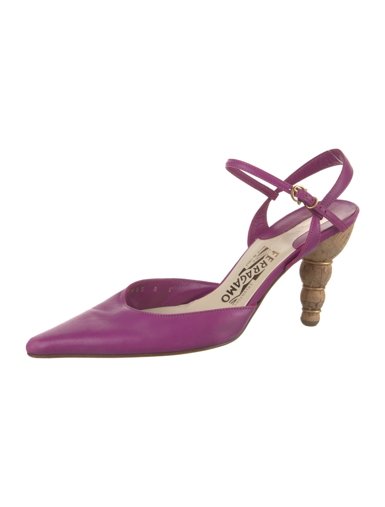 Salvatore Ferragamo Leather Slingback Pumps