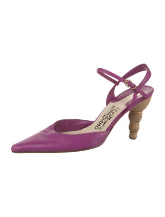 Salvatore Ferragamo Leather Slingback Pumps