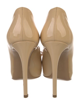 Salvatore Ferragamo Patent Leather Bow Accents Pumps