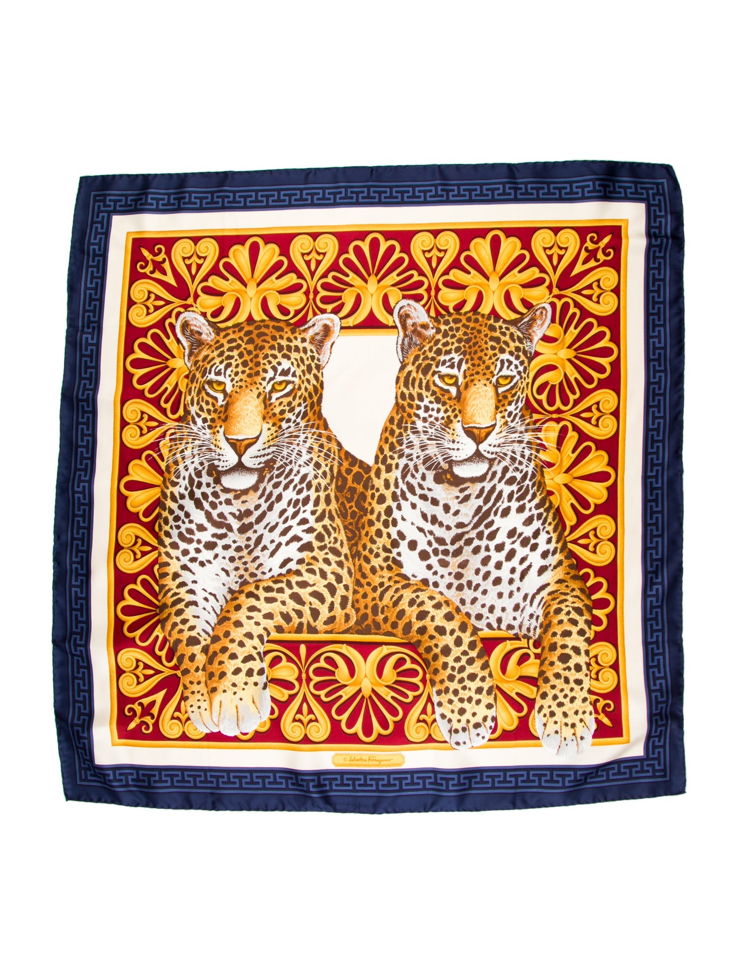 Salvatore Ferragamo Silk Printed Scarf