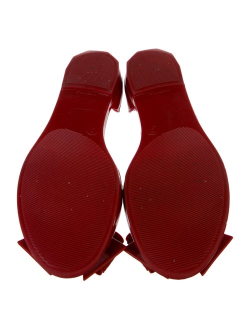 Salvatore Ferragamo Rubber Bow Accents Sandals