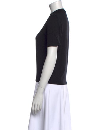 Salvatore Ferragamo Wool Mock Neck T-Shirt