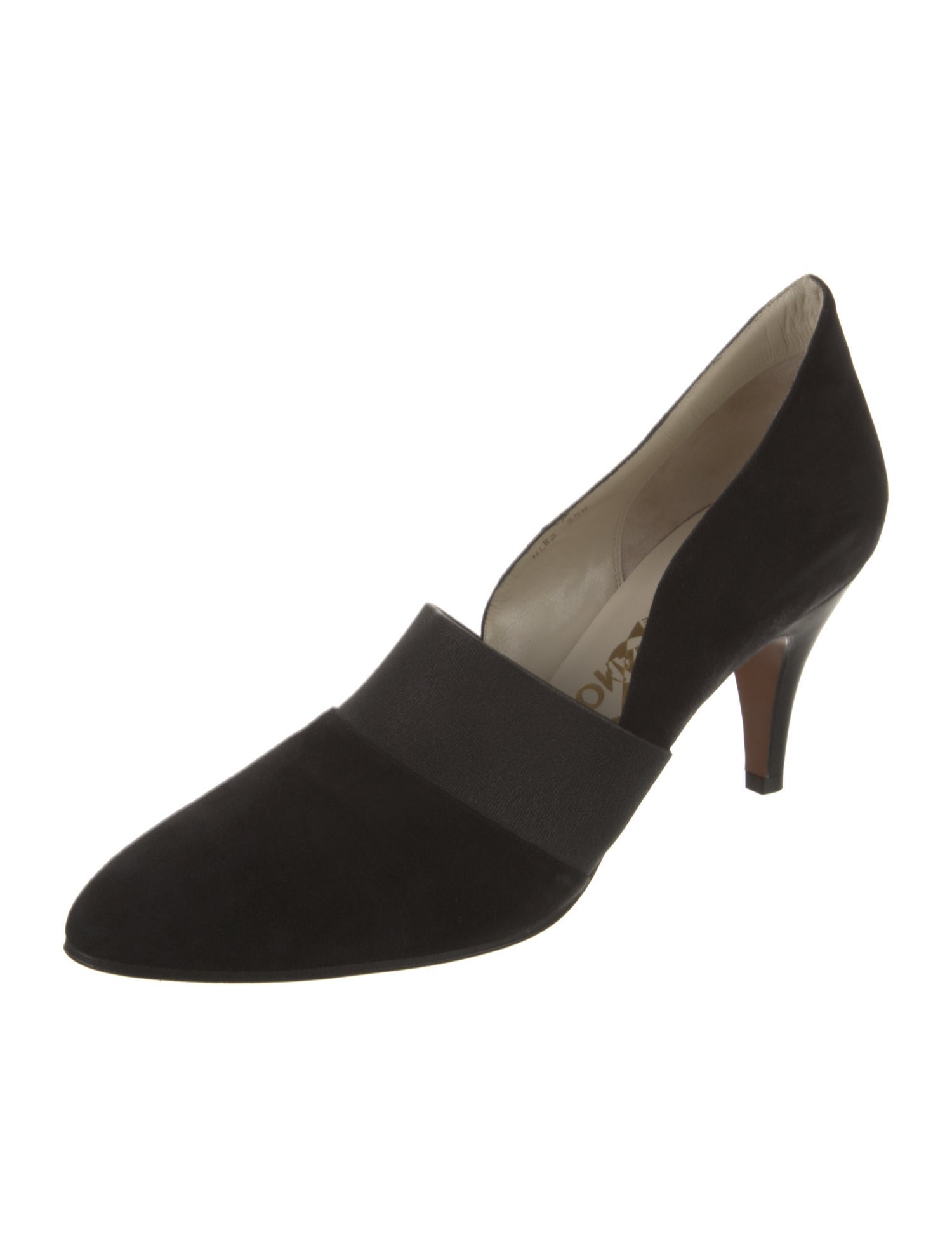 Salvatore Ferragamo Suede D'Orsay Pumps