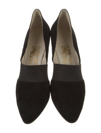 Salvatore Ferragamo Suede D'Orsay Pumps