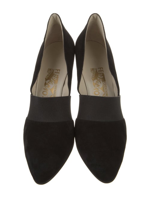 Salvatore Ferragamo Suede D'Orsay Pumps
