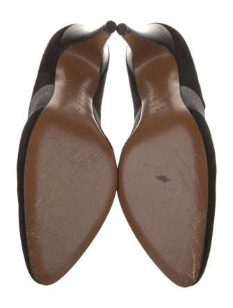 Salvatore Ferragamo Suede D'Orsay Pumps