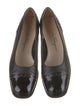 Salvatore Ferragamo Leather Lasercut Accents Flats