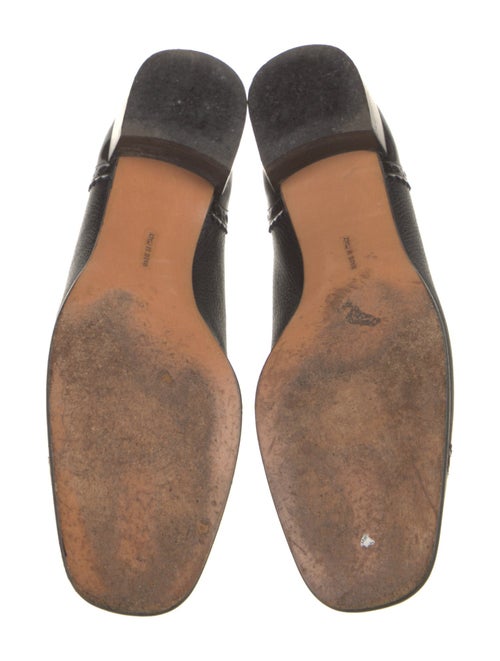 Salvatore Ferragamo Leather Lasercut Accents Flats