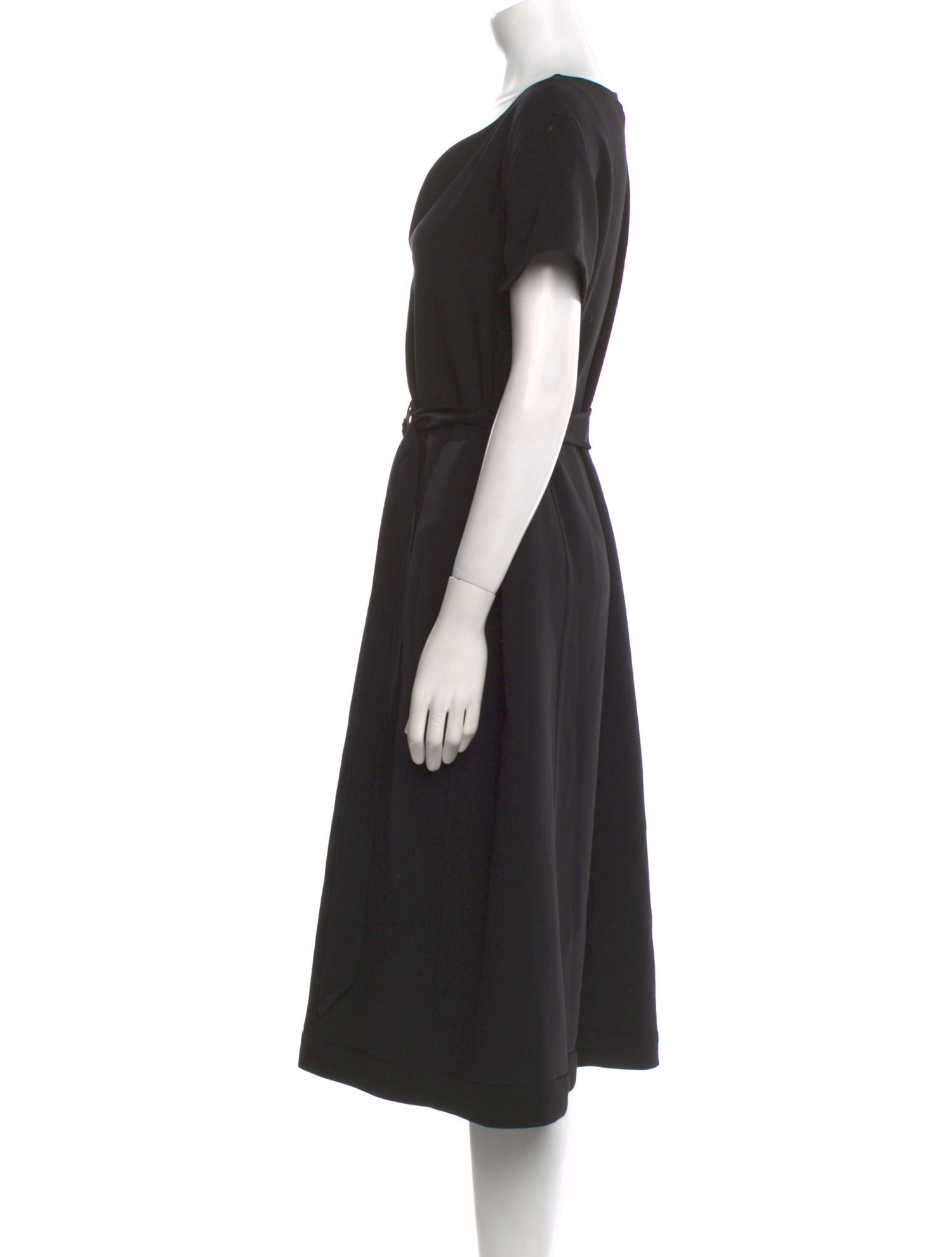 Salvatore Ferragamo Virgin Wool Midi Length Dress