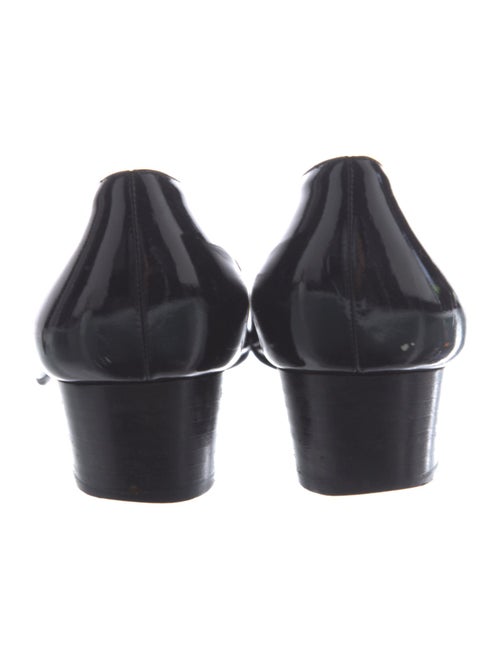 Salvatore Ferragamo Patent Leather Bow Accents Pumps
