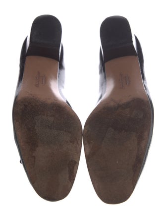 Salvatore Ferragamo Patent Leather Bow Accents Pumps