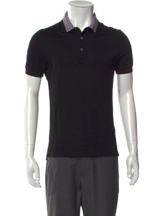 Salvatore Ferragamo Collar Short Sleeve Polo Shirt