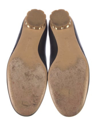 Salvatore Ferragamo Leather Studded Accents Loafers