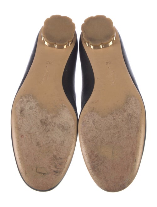 Salvatore Ferragamo Leather Studded Accents Loafers