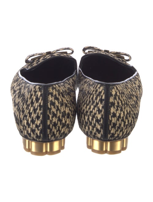 Salvatore Ferragamo Tweed Pattern Loafers