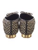 Salvatore Ferragamo Tweed Pattern Loafers