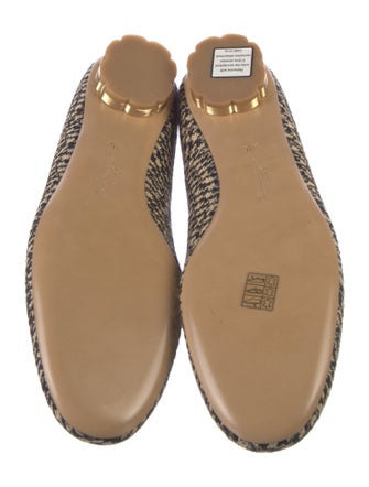 Salvatore Ferragamo Tweed Pattern Loafers