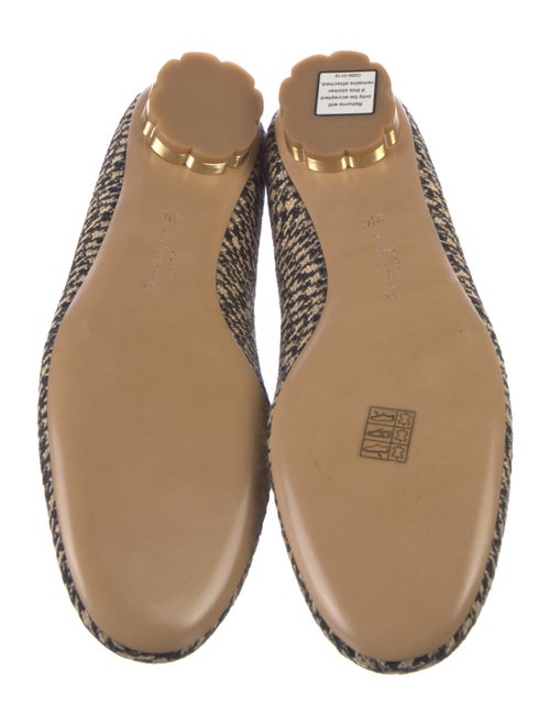 Salvatore Ferragamo Tweed Pattern Loafers