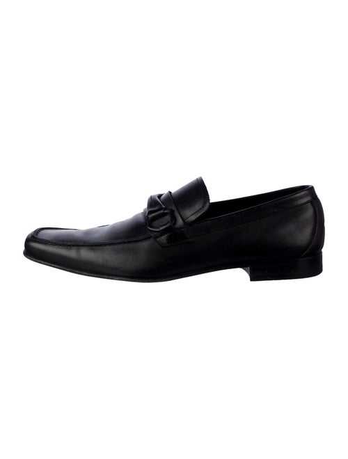 Salvatore Ferragamo Gancini Logo Leather Dress Loafers