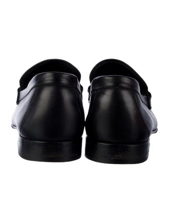 Salvatore Ferragamo Gancini Logo Leather Dress Loafers