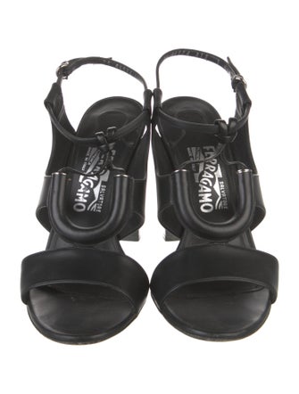 Salvatore Ferragamo Leather Slingback Pumps