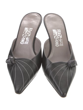 Salvatore Ferragamo Leather Mules
