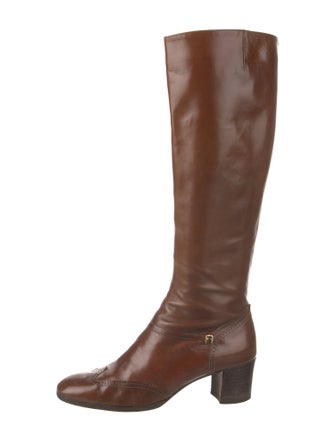 Salvatore Ferragamo Leather Riding Boots