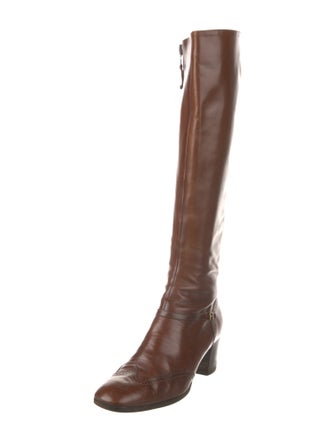 Salvatore Ferragamo Leather Riding Boots