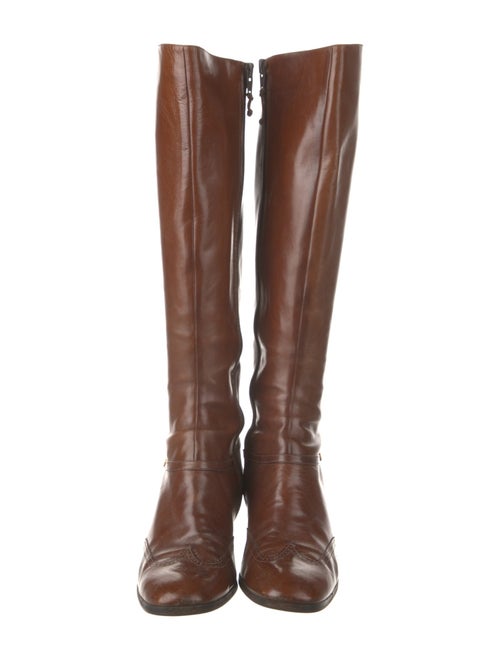 Salvatore Ferragamo Leather Riding Boots