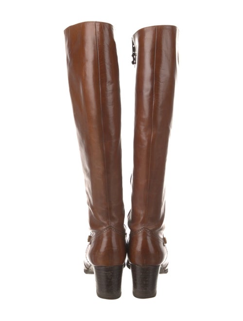 Salvatore Ferragamo Leather Riding Boots